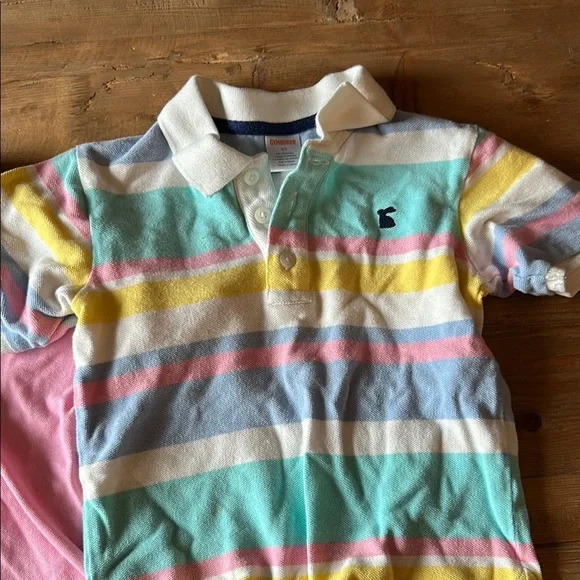 Bundle Gymboree & Arizona Jeans Pink and Blue Polo Shirts Soft Cotton Blend - Picture 4 of 5